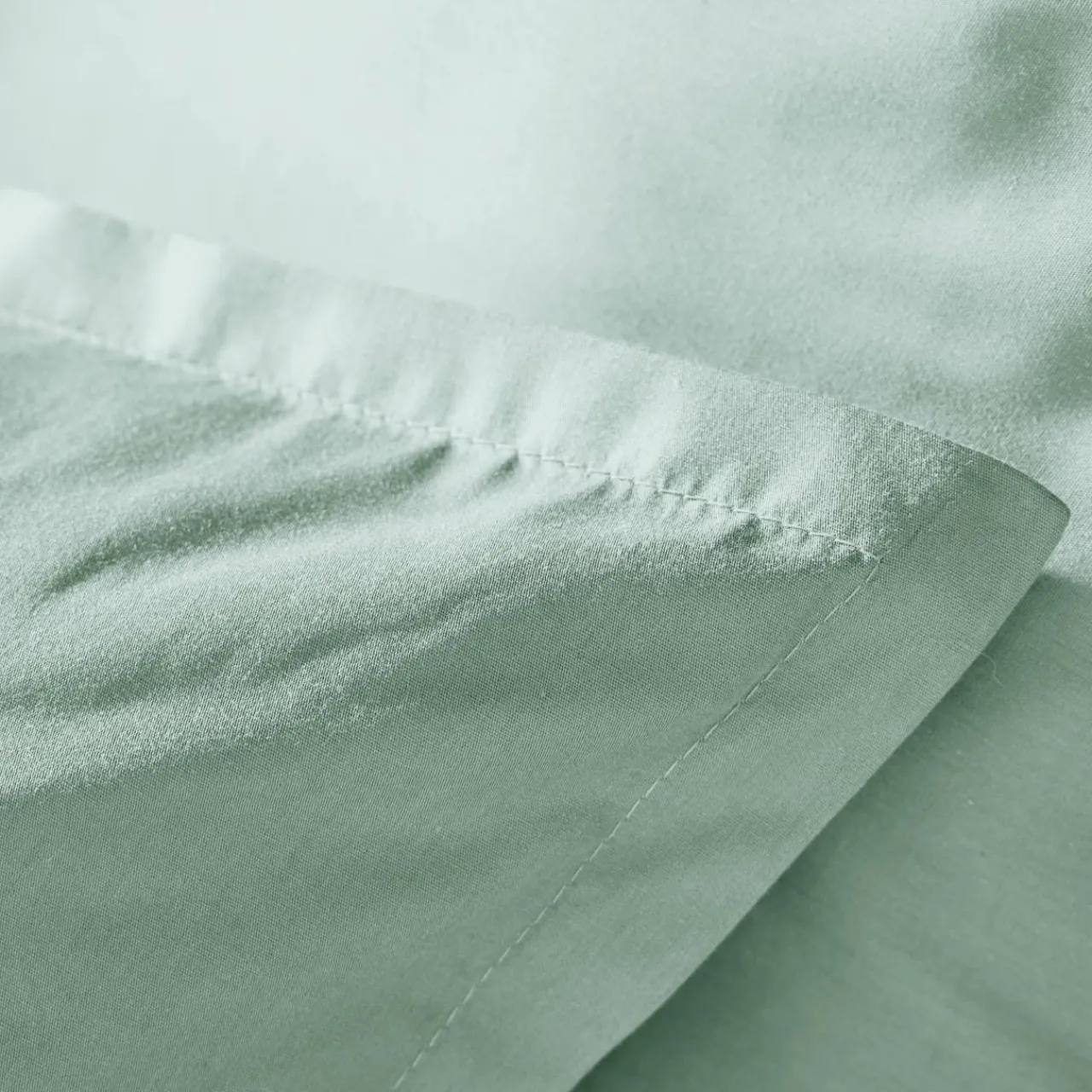 EMINZA Housse de couette percale de coton (200 x 200 cm) Cali Vert Eucalyptus Discount