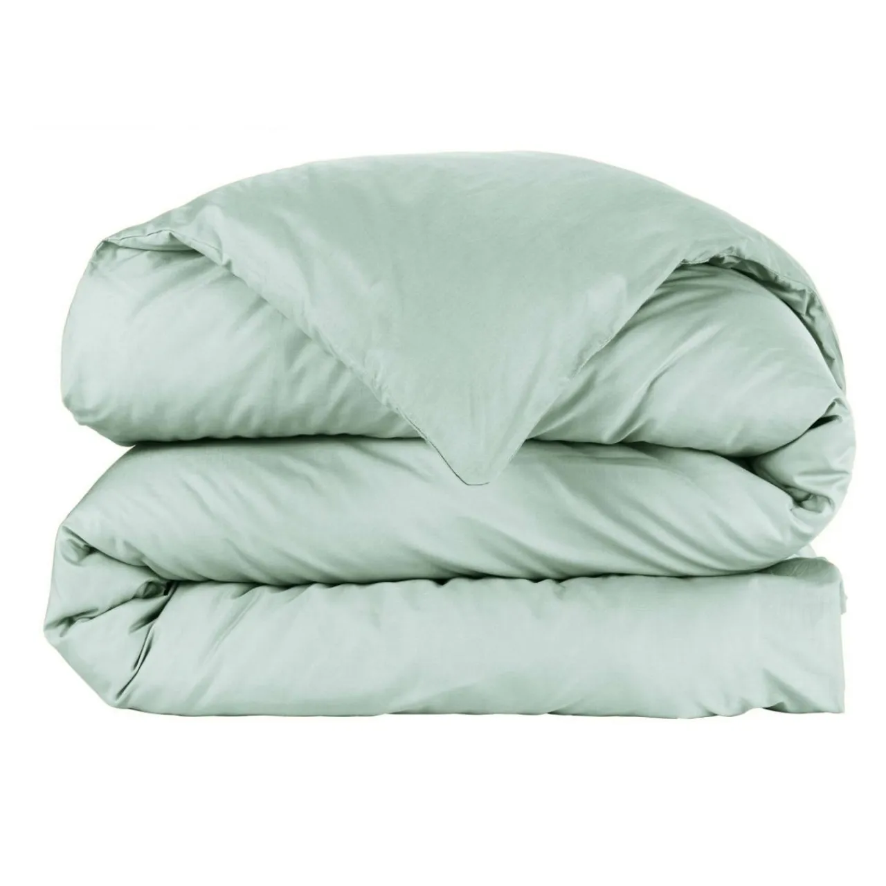 EMINZA Housse de couette percale de coton (200 x 200 cm) Cali Vert Eucalyptus Discount
