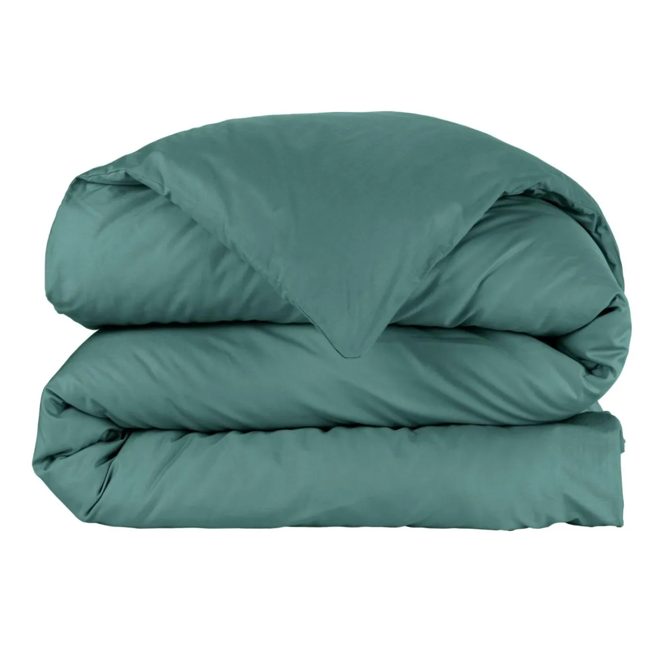EMINZA Housse de couette percale de coton (200 x 200 cm) Cali Bleu canard Sale