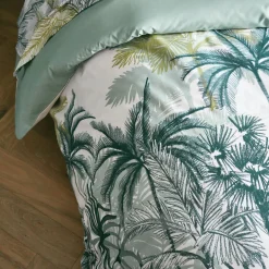 TRADILINGE Housse de couette percale de coton (260 x 240 cm) Trinidad Mousson e Vert Best
