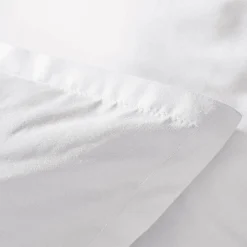 EMINZA Housse de couette percale de coton (240 x 220 cm) Cali he Blanc Online