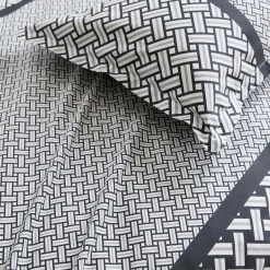TRADILINGE Housse de couette percale de coton (280 x 240 cm) Riviera e Gris New