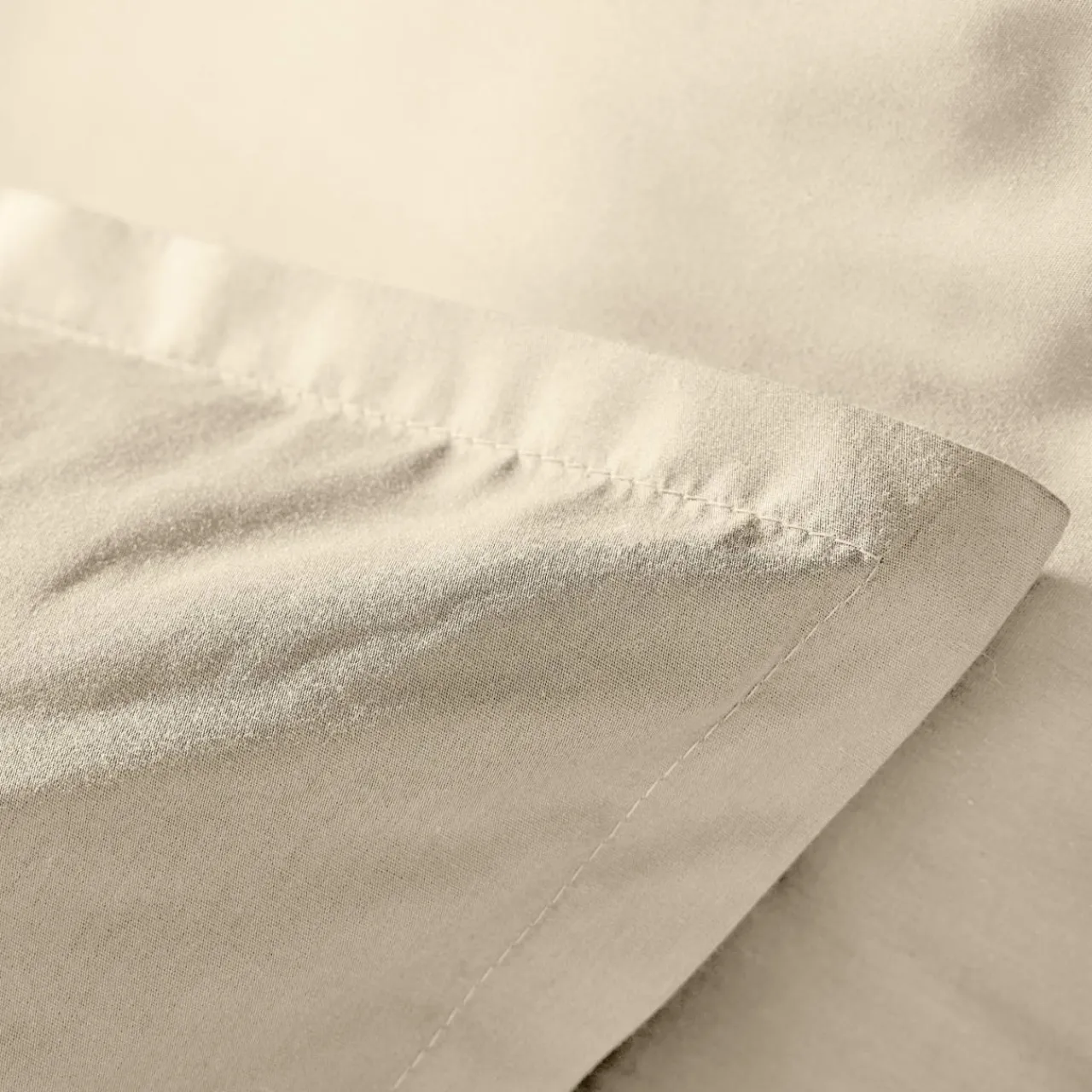 EMINZA Housse de couette percale de coton (240 x 220 cm) Cali Beige Outlet