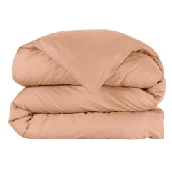 EMINZA Housse de couette percale de coton (260 x 240 cm) Cali Rose Pêche Online