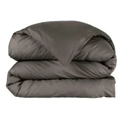 EMINZA Housse de couette percale de coton (280 x 240 cm) Cali Gris Anthracite