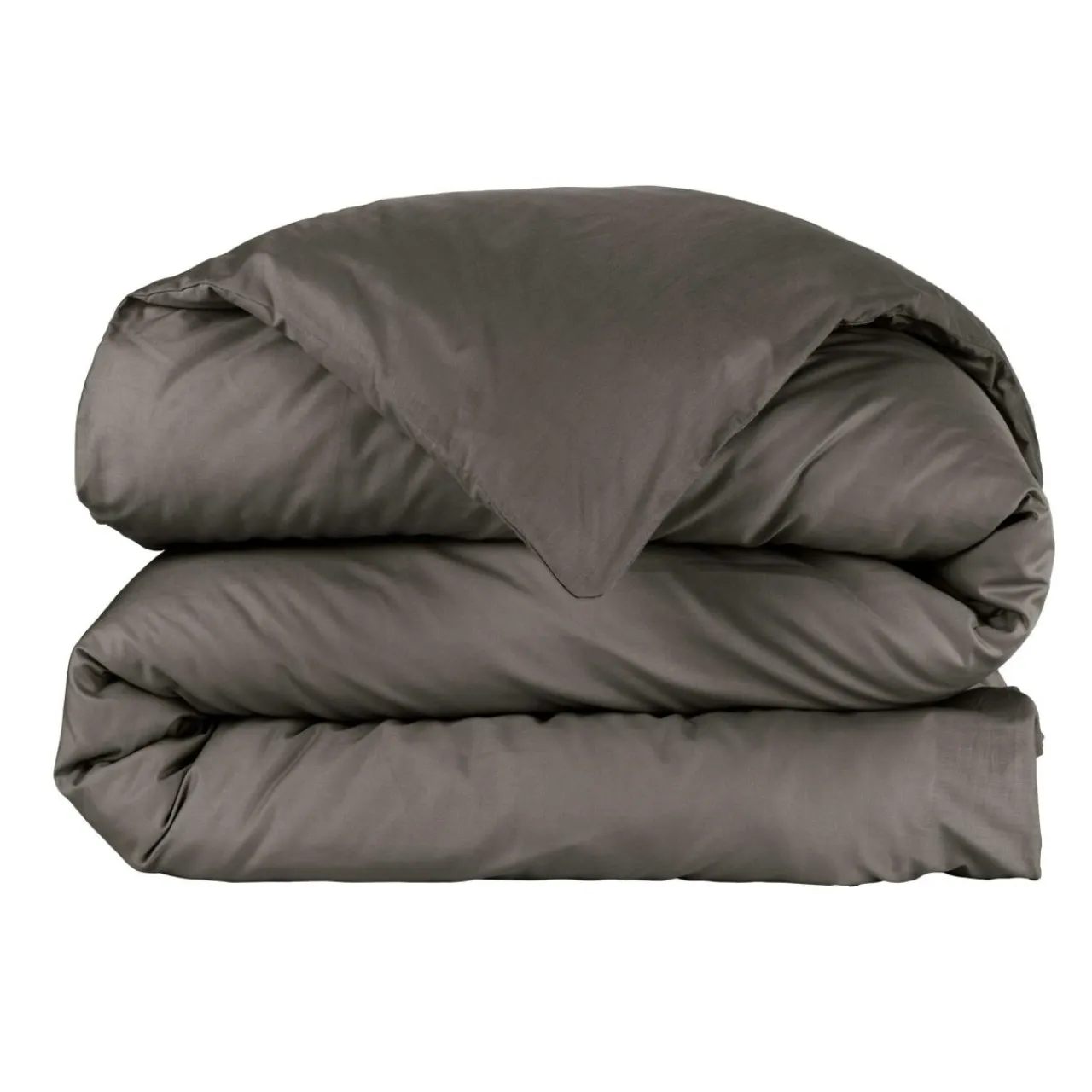 EMINZA Housse de couette percale de coton (280 x 240 cm) Cali Gris Anthracite