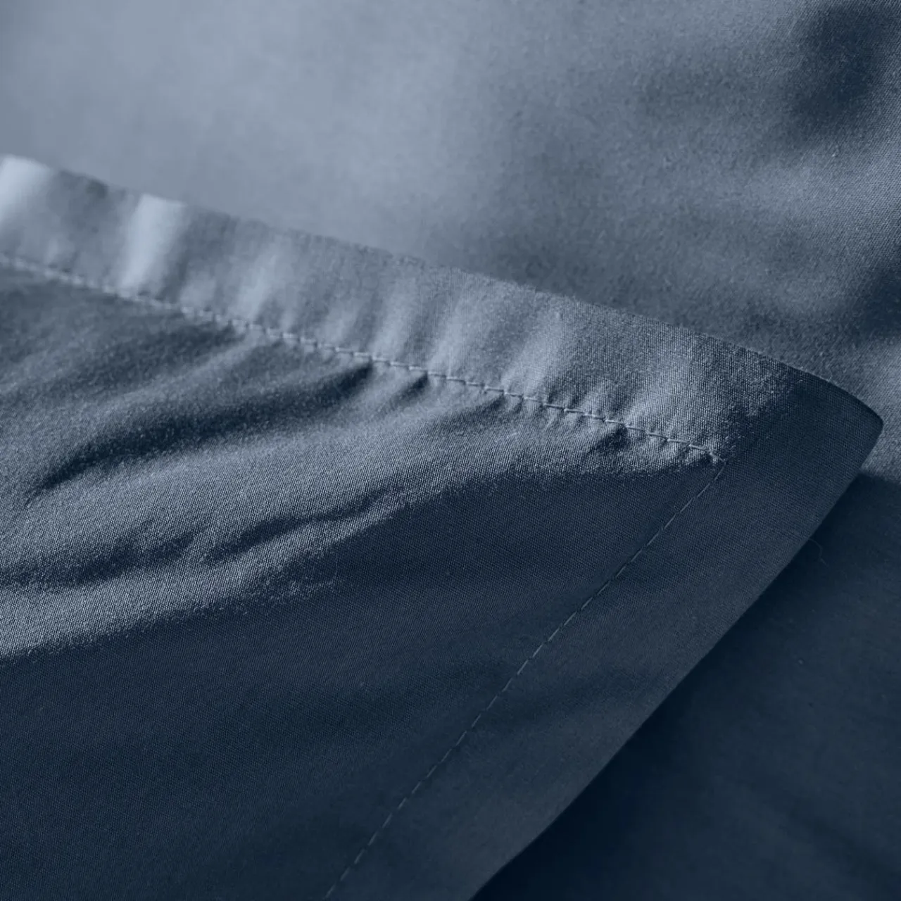 EMINZA Housse de couette percale de coton (260 x 240 cm) Cali Bleu marine Online