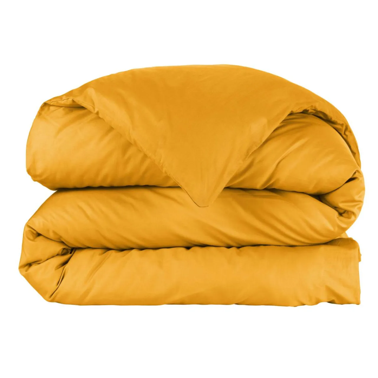 EMINZA Housse de couette percale de coton (280 x 240 cm) Cali Jaune moutarde