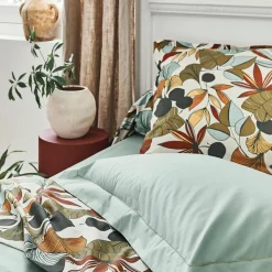 TRADILINGE Housse de couette percale de coton (260 x 240 cm) Cascade Multicolore Clearance