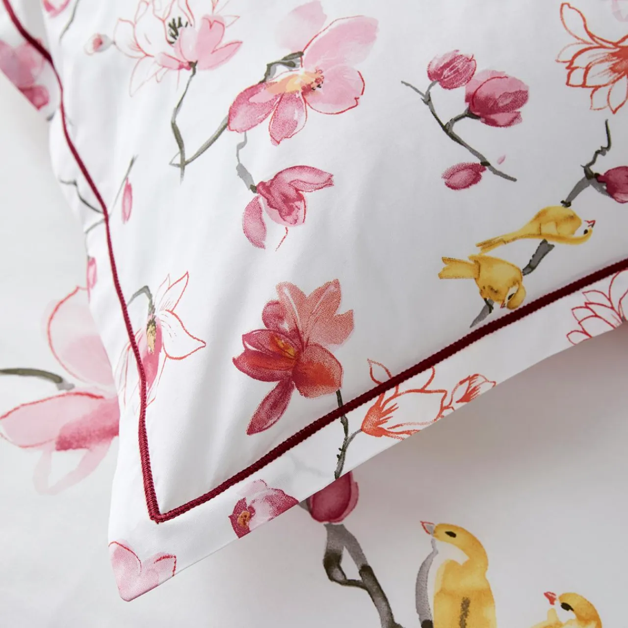 TRADILINGE Housse de couette percale de coton (260 x 240 cm) Elisa Rose Outlet