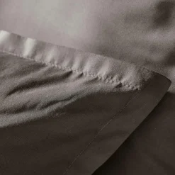 EMINZA Housse de couette percale de coton (260 x 240 cm) Cali Gris Anthracite Clearance