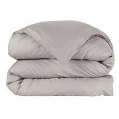 EMINZA Housse de couette percale de coton (280 x 240 cm) Cali Gris clair Outlet
