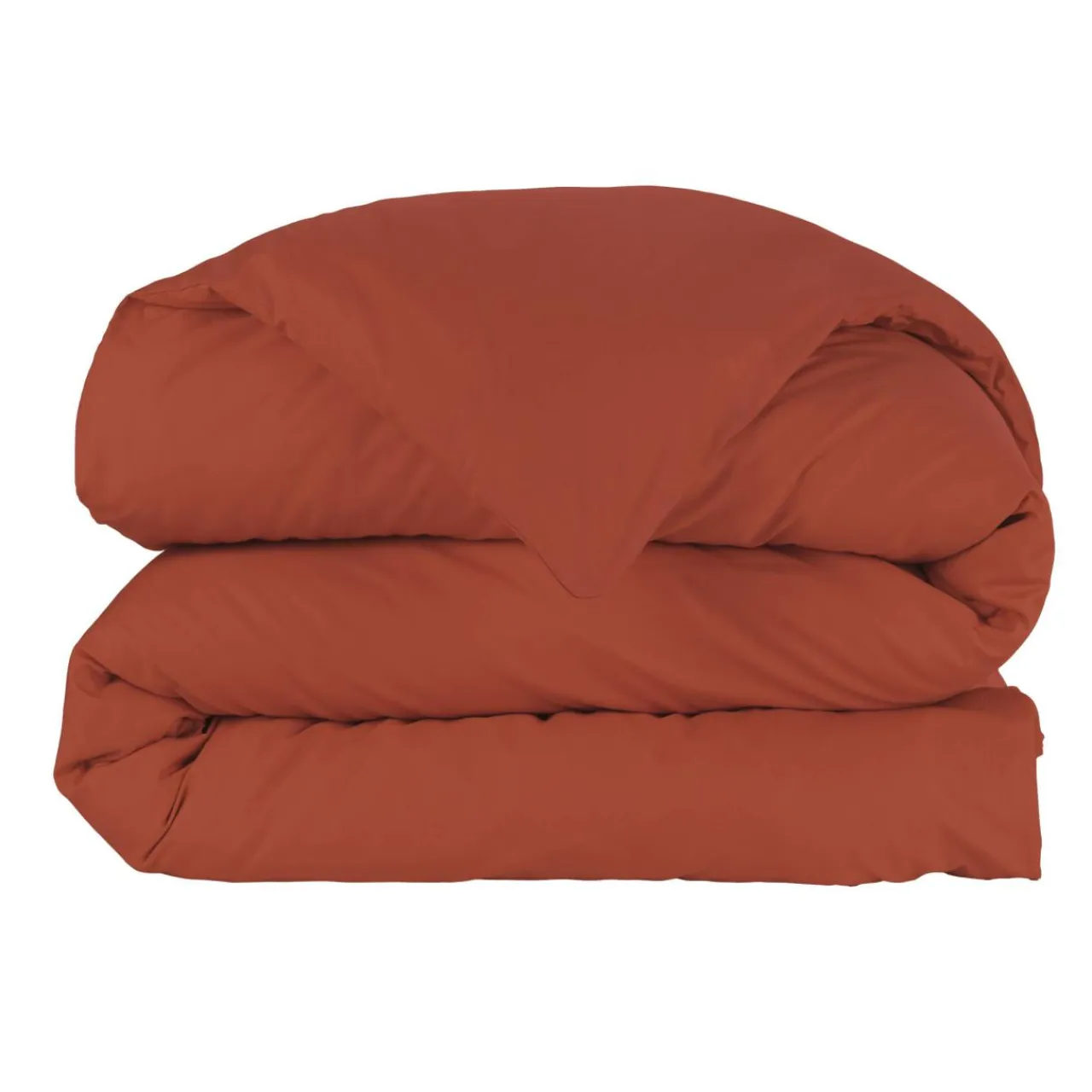 EMINZA Housse de couette percale de coton (140 x 200 cm) Cali Terracotta Discount