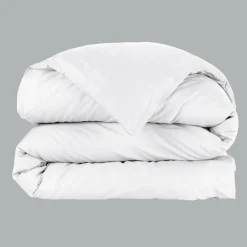 EMINZA Housse de couette percale de coton (200 x 200 cm) Cali he Blanc Discount