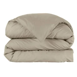 EMINZA Housse de couette percale de coton (200 x 200 cm) Cali Taupe New