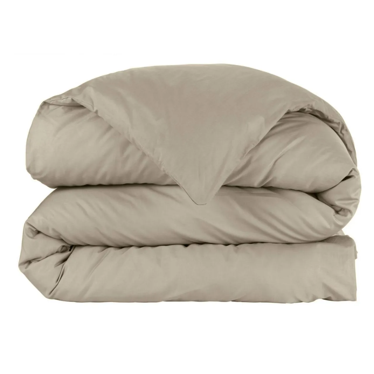 EMINZA Housse de couette percale de coton (200 x 200 cm) Cali Taupe New