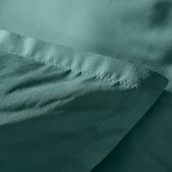 EMINZA Housse de couette percale de coton (240 x 220 cm) Cali Bleu canard Best