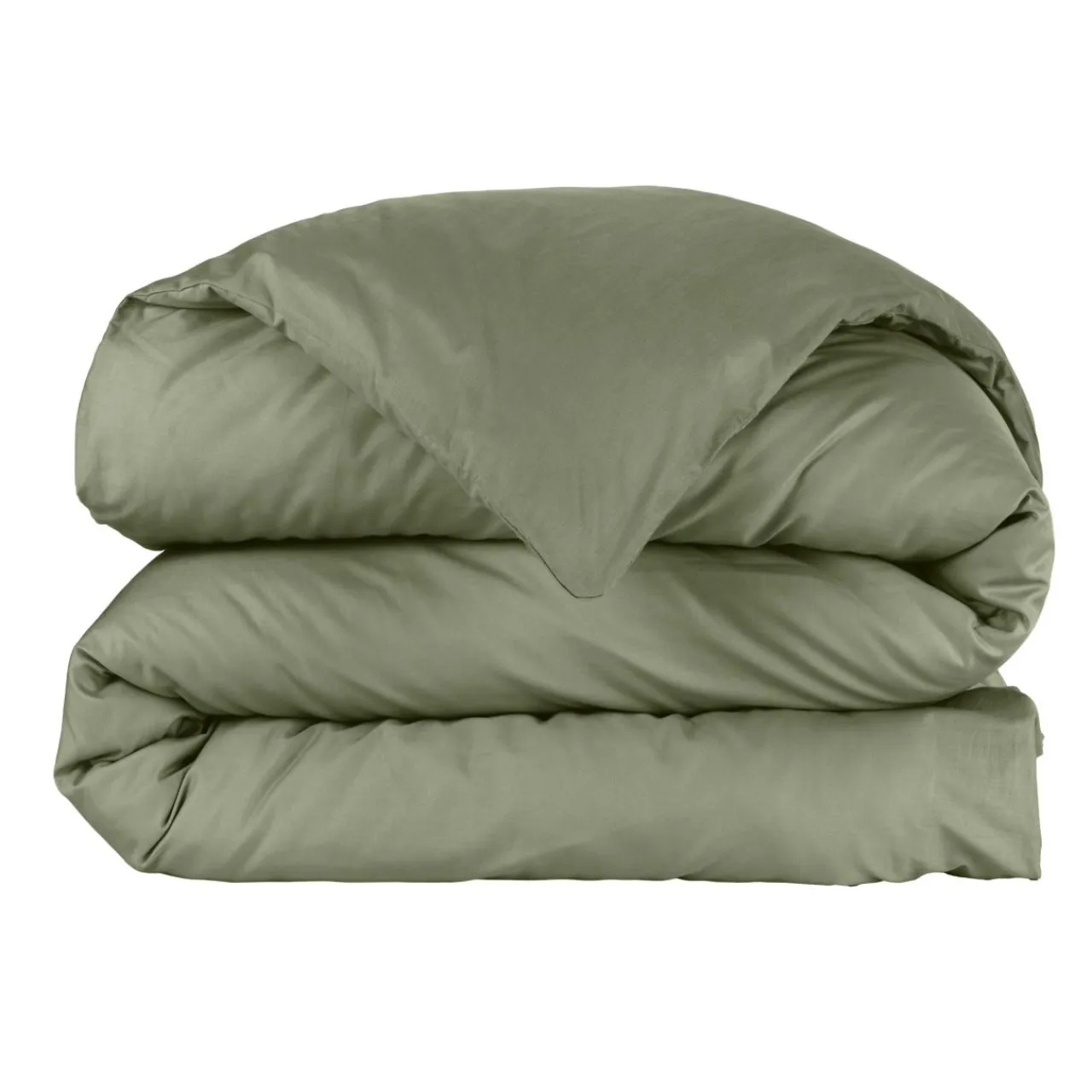 EMINZA Housse de couette percale de coton (200 x 200 cm) Cali Vert romarin Sale