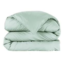EMINZA Housse de couette percale de coton (240 x 220 cm) Cali Vert Eucalyptus Clearance