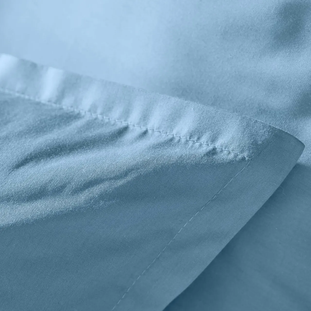 EMINZA Housse de couette percale de coton (280 x 240 cm) Cali Bleu Ciel Outlet