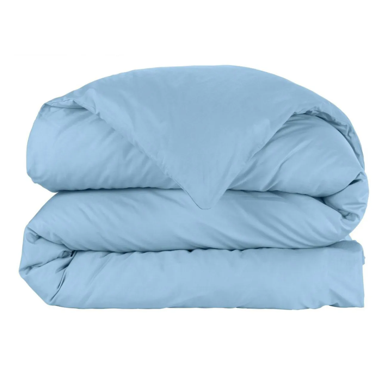 EMINZA Housse de couette percale de coton (280 x 240 cm) Cali Bleu Ciel Outlet