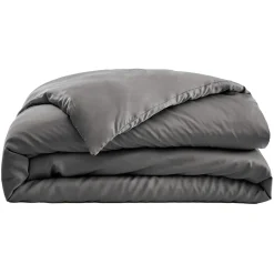 EMINZA Housse de couette satin de bambou (200 x 200 cm) Sienna granit Gris Online