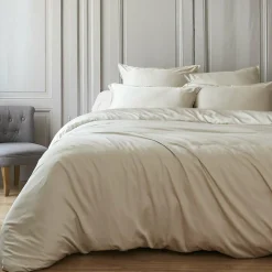 EMINZA Housse de couette satin de bambou (260 x 240 cm) Sienna Beige Outlet