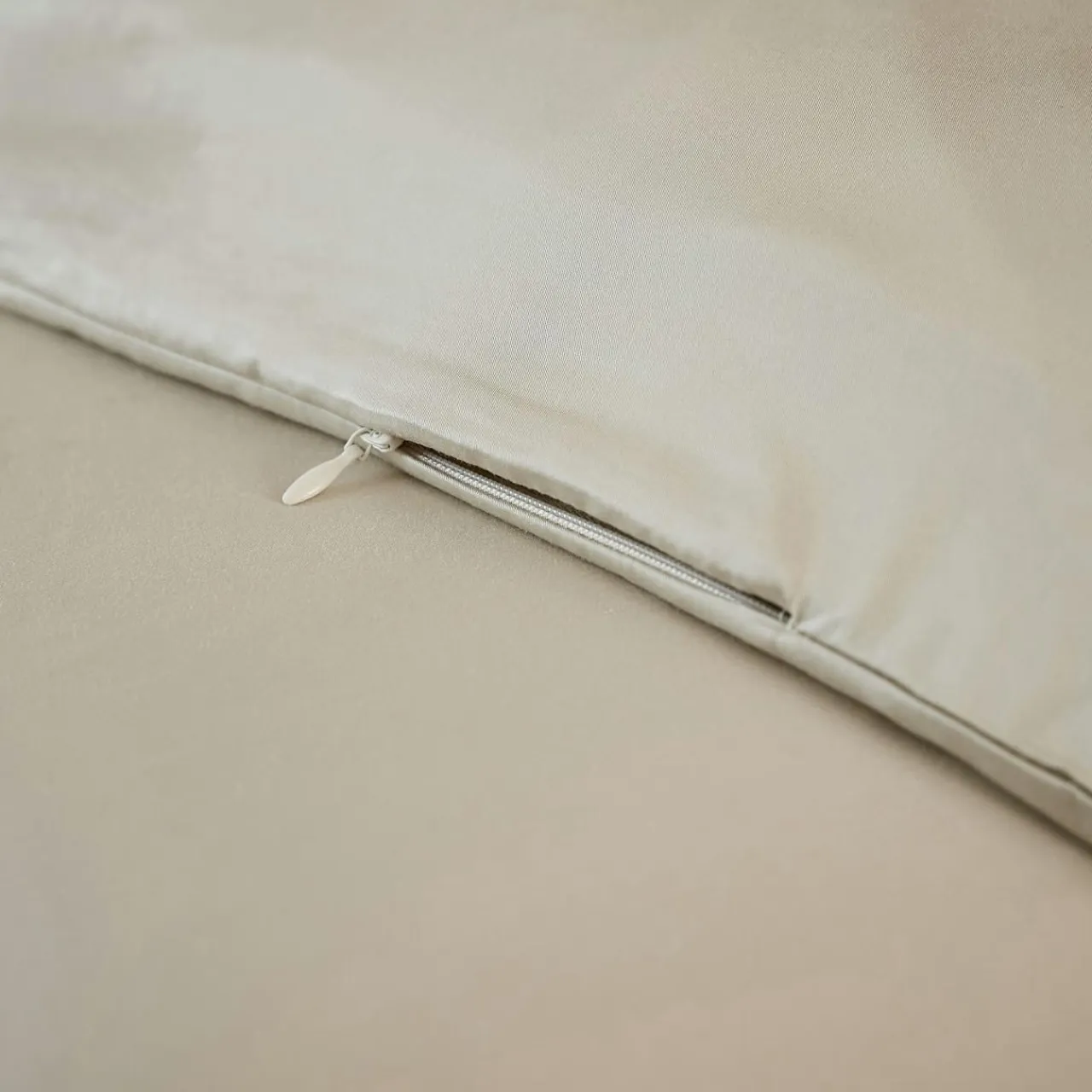 EMINZA Housse de couette satin de bambou (260 x 240 cm) Sienna Beige Outlet
