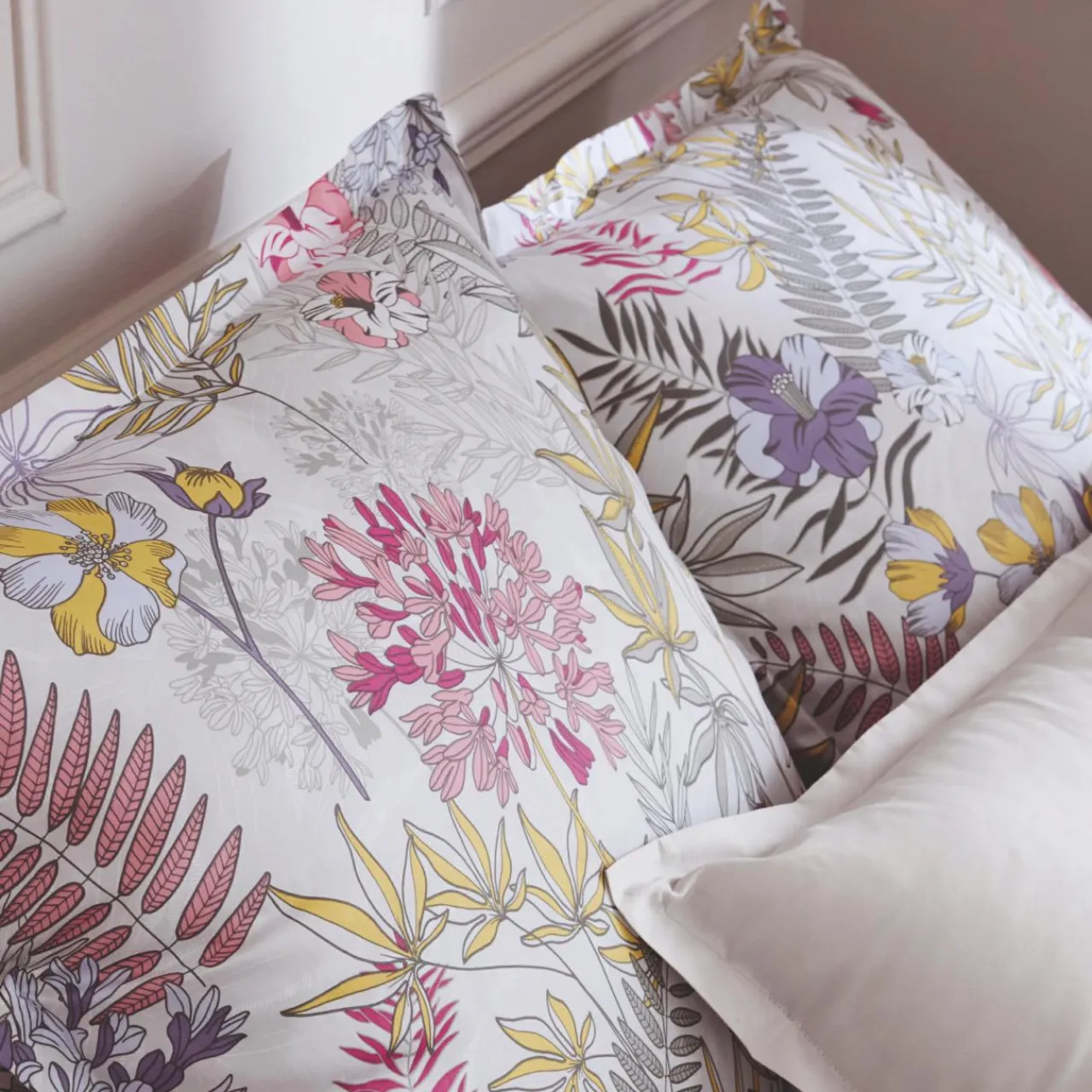 TRADILINGE Housse de couette satin de coton (200 x 200 cm) Anaïs Multicolore Online