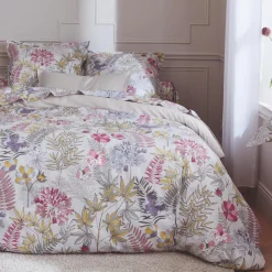 TRADILINGE Housse de couette satin de coton (240 x 220 cm) Anaïs Multicolore Hot