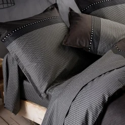 TRADILINGE Housse de couette satin de coton (280 x 240 cm) Enzo e Noir Best