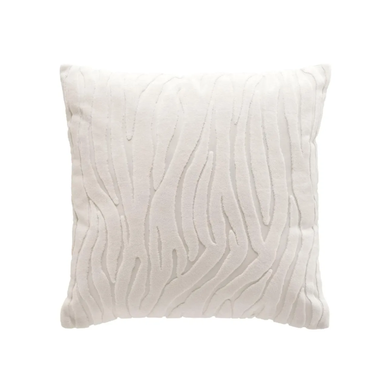 douceur d'intu017drieur Housse de coussin carrée bouclette (40 x 40 cm) Venezia he Blanc Sale