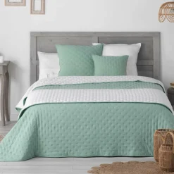 DOUCEUR D'INTERIEUR Housse de coussin carrée (60 cm) Mellow Chic Vert menthe Outlet