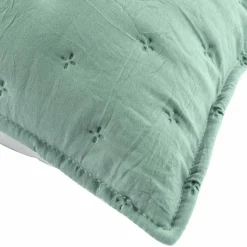DOUCEUR D'INTERIEUR Housse de coussin carrée (60 cm) Mellow Chic Vert menthe Outlet