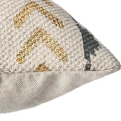 ATMOSPHERA Housse de coussin carrée coton (40 x 40 cm) Etnik Gris Sale