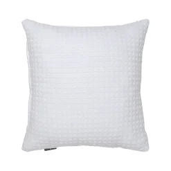 EMINZA Housse de coussin carrée coton nid d'abeille (40 x 40 cm) Maya he Blanc Online