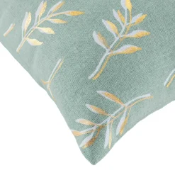 douceur d'intu017drieur Housse de coussin carrée coton (40 x 40 cm) Helira Vert Best