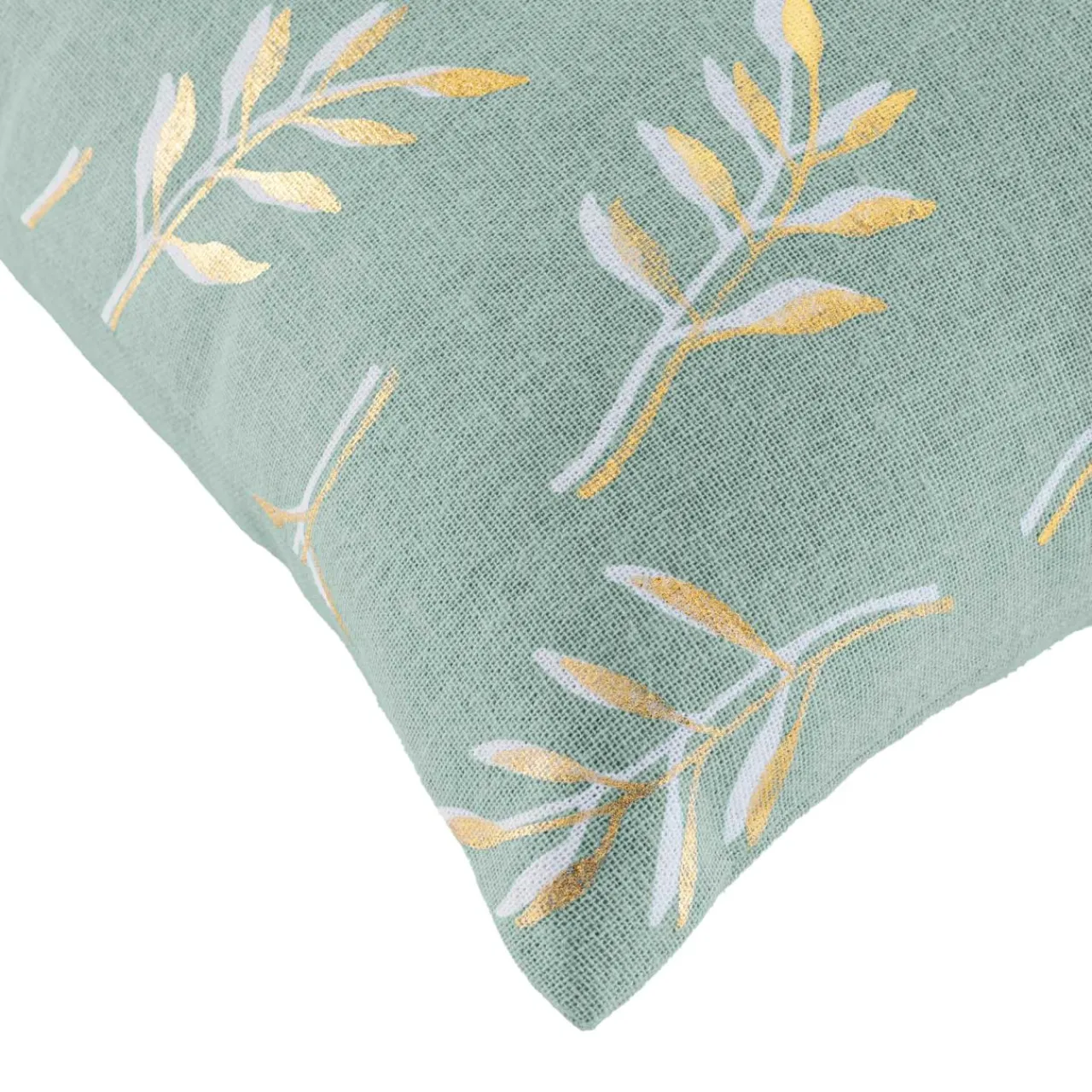 douceur d'intu017drieur Housse de coussin carrée coton (40 x 40 cm) Helira Vert Best