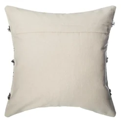 ATMOSPHERA Housse de coussin carrée coton (40 x 40 cm) Wave e Gris Discount