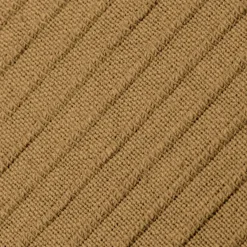 EMINZA Housse de coussin carrée coton tissé (40 x 40 cm) Léa Camel Discount