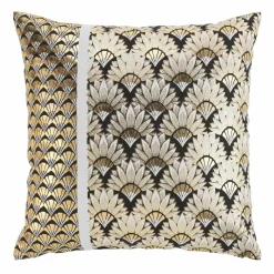DOUCEUR D'INTERIEUR Housse de coussin carrée coton (60 cm) Carat Or Sale