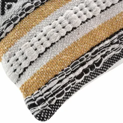 DOUCEUR D'INTERIEUR Housse de coussin carrée coton (40 x 40 cm) Elna Jaune ocre Best