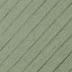 EMINZA Housse de coussin carrée coton tissé (40 x 40 cm) Léa Vert romarin