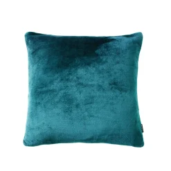EMINZA Housse de coussin carrée flanelle (45 x 45 cm) Didou Bleu canard Outlet