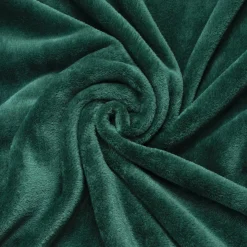 EMINZA Housse de coussin carrée flanelle (60 x 60 cm) Didou e Vert Hot