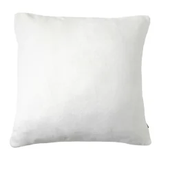 EMINZA Housse de coussin carrée flanelle (60 x 60 cm) Didou Ivoire New