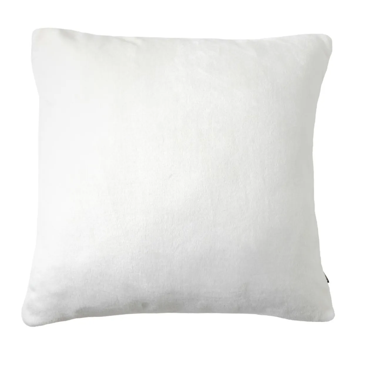EMINZA Housse de coussin carrée flanelle (60 x 60 cm) Didou Ivoire New