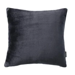 EMINZA Housse de coussin carrée flanelle (60 x 60 cm) Didou Gris Anthracite Outlet