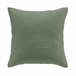 DOUCEUR D'INTERIEUR Housse de coussin carrée microfibre (40 x 40 cm) Palombine Vert kaki Outlet