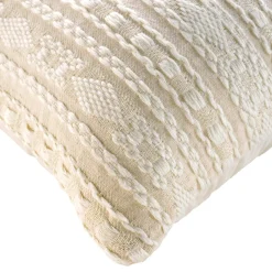 douceur d'intu017drieur Housse de coussin carrée polycoton (40 x 40 cm) Ilies Ecru Sale